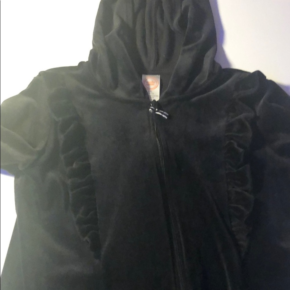 Black velvet jacket